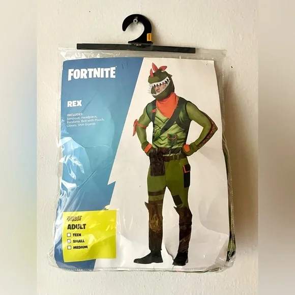 Spirit Halloween Adult Rex Fortnite Costume Size Small Complete Like New‎ - Picture 2 of 6